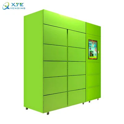 Máquina expendedora de paquetes con casillero de entrega